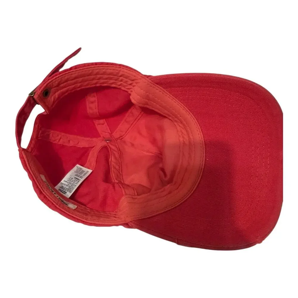 Billabong Surf Club Distressed Womens Strapback Cap Adjustable Cotton Hat Red